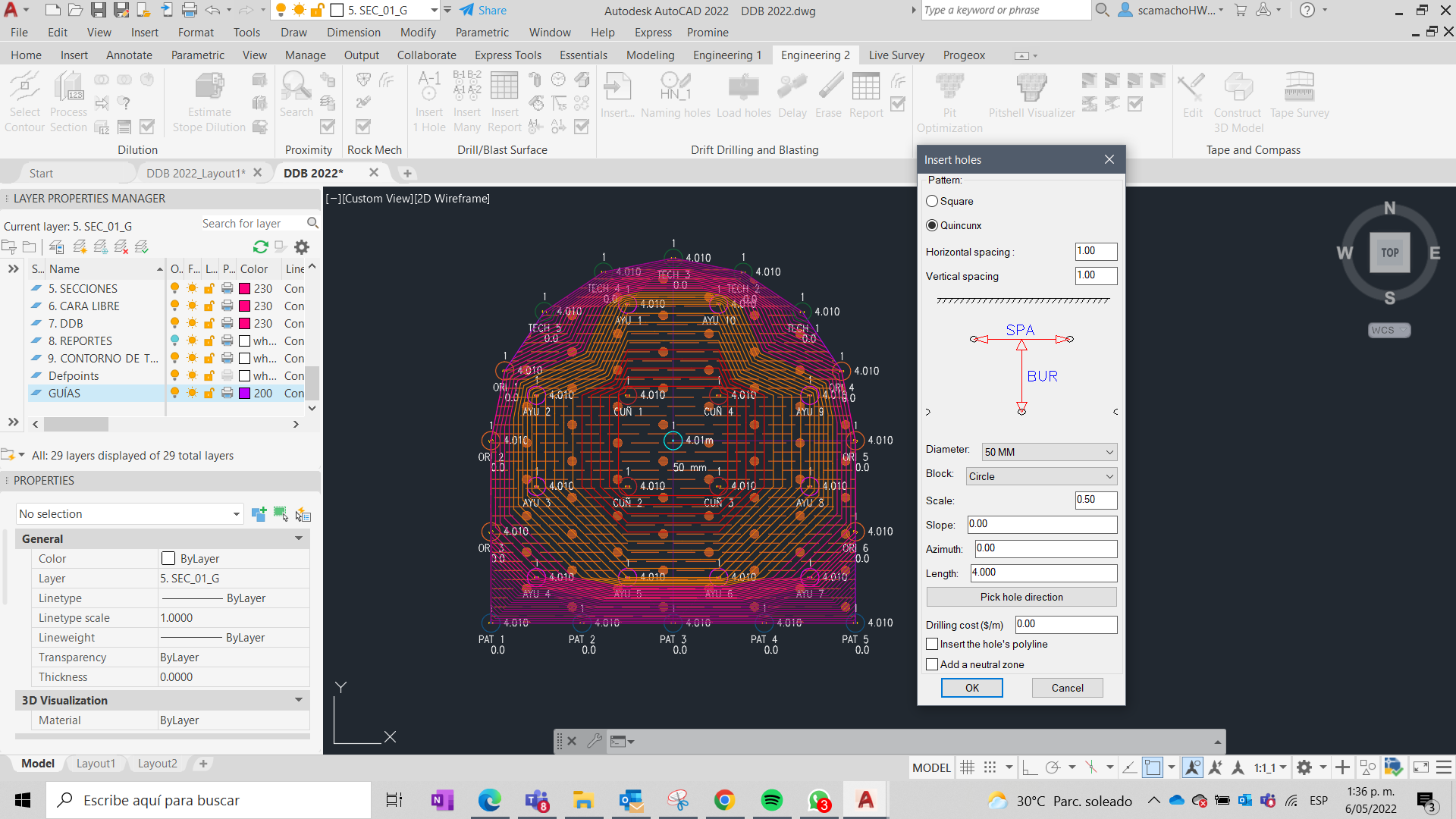 Drift Drilling and Blasting Promine