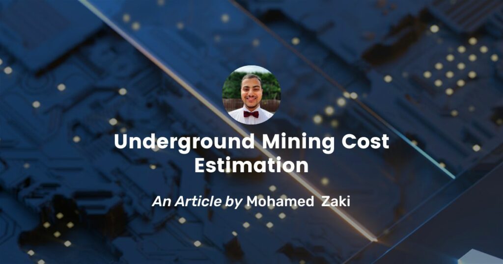 Underground Mining Cost Estimation - Promine Banner Blog